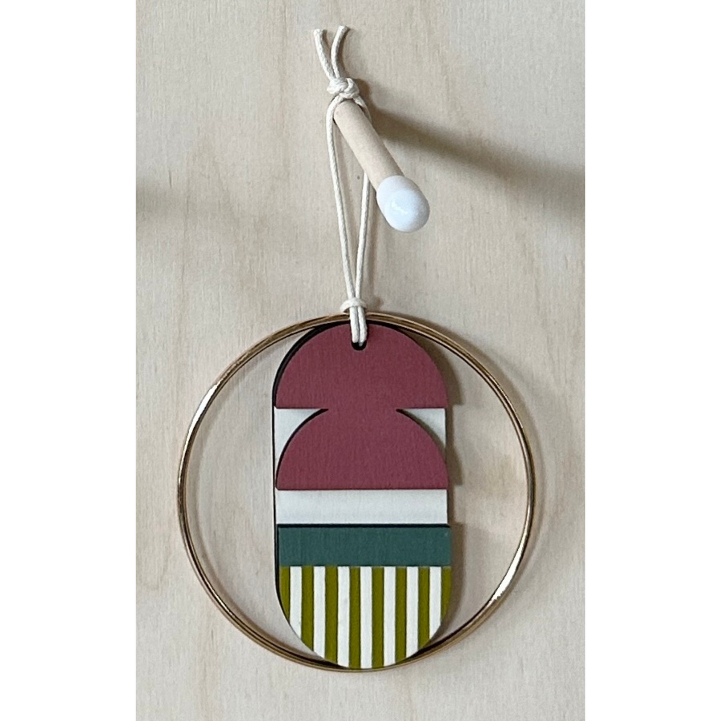 Eclectic Mini Mid-Century Wall Art - Little Wooden Decoration - Contemporary Wall Decor