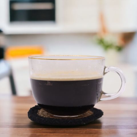 Natural Coaster Set | Jute & Cotton | Black Border | Set of 4