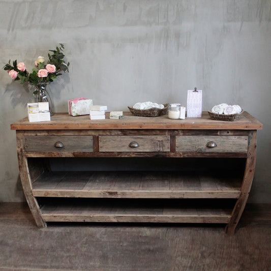 Recycled Teak Wood Centerpiece Table 180x60x80cm