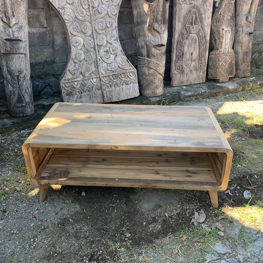 Recycled Teak Wood Large Coffee Table 122x61x41cm