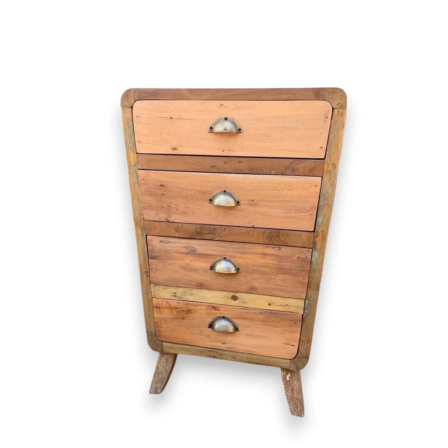 Recycled Teak Wood 4 Draws Storage 52x43x77cm