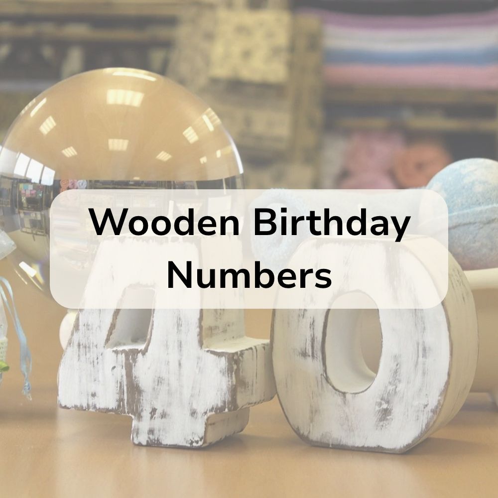 Wooden Birthday Numbers
