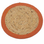 Natural Placemat | Jute & Cotton | Clay Border