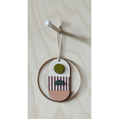 Eclectic Mini Mid-Century Wall Art - Little Wooden Decoration - Contemporary Wall Decor