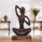 Wooden Yoga Lady | Cow Face Pose | Antique Finish