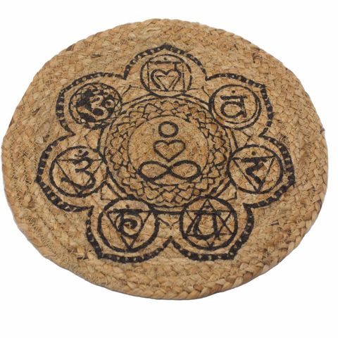 Natural Placemat | Jute | Chakra Print