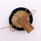 Natural Coaster Set | Jute & Cotton | Black Border | Set of 4