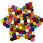 Star Shape Felt Ball Centre Mat | Multi Colour
