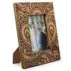 Large Mango Wood Frame | Buddha | Black | 13x18cm