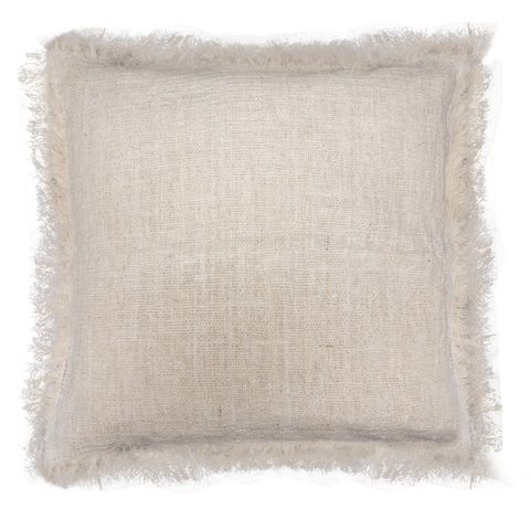 Linen Cushion Cover 45x45cm with fringe