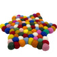 Star Shape Felt Ball Centre Mat | Multi Colour