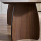 Walnut Dining Table with Curved Legs