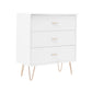 Monroe Solid Wood White Chest of 3 Drawers