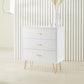 Monroe Solid Wood White Chest of 3 Drawers