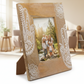Large White Hamsa Mango Wood Photo Frame 13x18cm