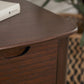 Norway Narrow Walnut Bedside Table