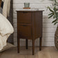 Norway Narrow Walnut Bedside Table