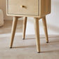 Scandinavian Light Oak Logan Narrow Bedside Table