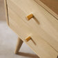 Scandinavian Light Oak Logan Narrow Bedside Table