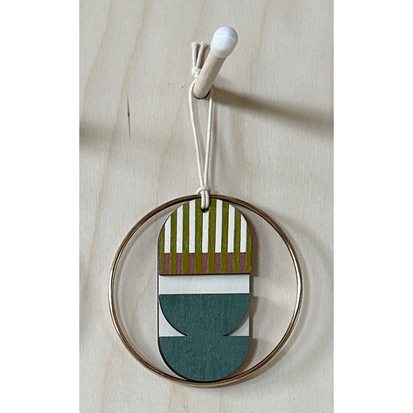 Eclectic Mini Mid-Century Wall Art - Little Wooden Decoration - Contemporary Wall Decor