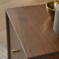 Wright Narrow Walnut Bedside Table