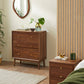 Wright Walnut Chest of 3 Drawers