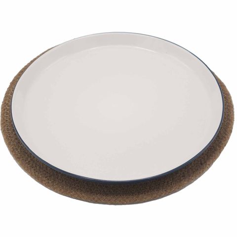 Natural Placemat | Jute & Cotton | Natural Border