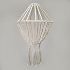 Macrame Large Drop Chandelier - Natural