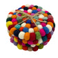 Round Felt Ball Coasters | Multi Colour | Set of 4