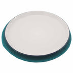 Natural Placemat | Jute & Cotton | Teal Border