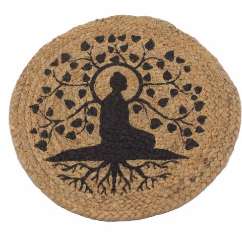 Natural Placemat | Jute | Bodhi Tree Print