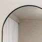 Akiko - Full Length Black Metal Arched Mirror - 180cm x 90cm
