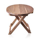 Round Folding Coffee Table - 50cm - Recycled Wood