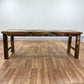 Recycled Teakwood Display / Dining Table 2.2m - No Bottom Shelf