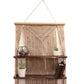 Brown Macrame Hanging Shelves - Brown