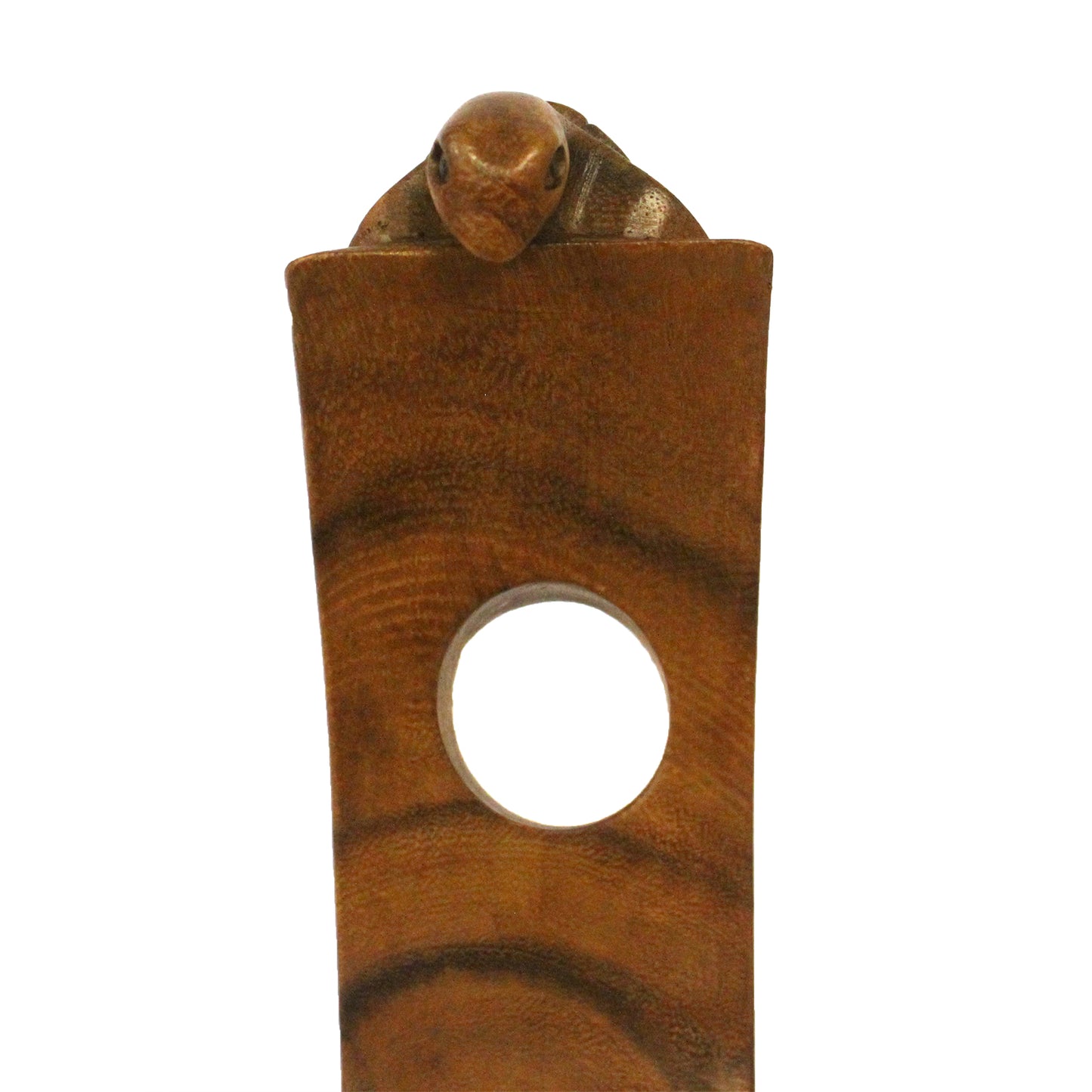 Handmade Wood Balance Wine Holder with Turtle