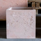 Cubrosa | Blushstone – 30cm Medium Square Concrete Planter – 14L Cube Plant Pot