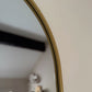 Emi - Gold Metal Runway Oval Mirror - 120cm x 40cm