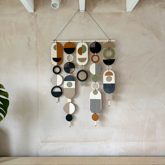 Original Wall Art - Geometric Artwork - Minimal Home Decor - Mid-Century Decor- Large Centre Piece Art - Big Wall Tapestry - Wall Sculpture