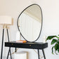 Izumi - Black Metal Irregular Pebble Mirror - 120cm x 90cm