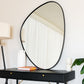 Izumi - Black Metal Irregular Pebble Mirror - 120cm x 90cm
