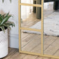Mio - Full Length Gold Metal Arched Window Mirror - 180cm x 90cm.