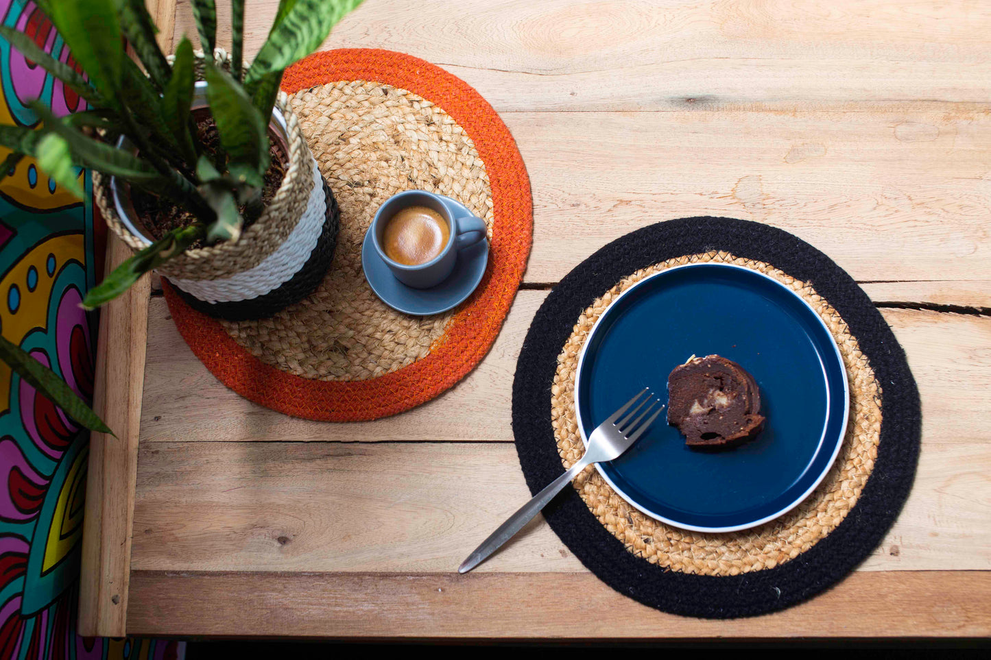 Natural Placemat | Jute | Chakra Print