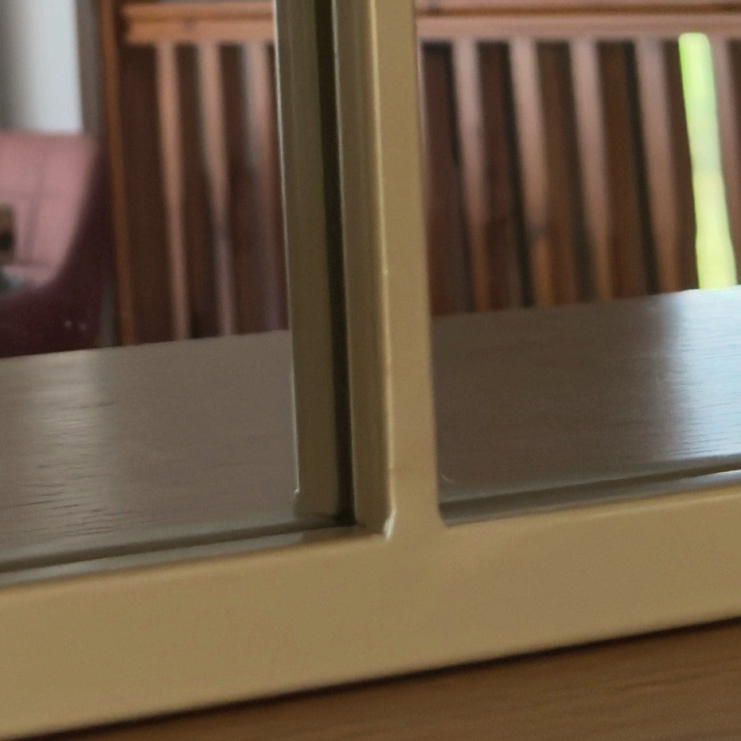 Tomi - Gold Metal Arched Lattice Window Mirror - 95cm x 120cm.